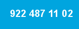 922 487 11 02 922 487 11 02